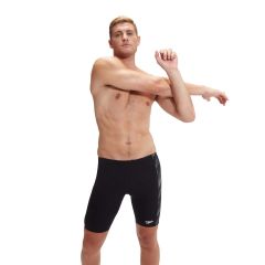 Speedo Mens HyperBoom Panel Jammer - Black/USA Charcoal/White