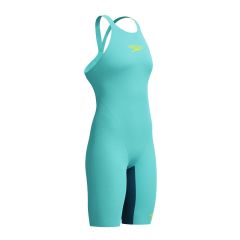 Speedo Womens Fastskin LZR Pure Valor 2.0 Openback Kneeskin - Light Blue